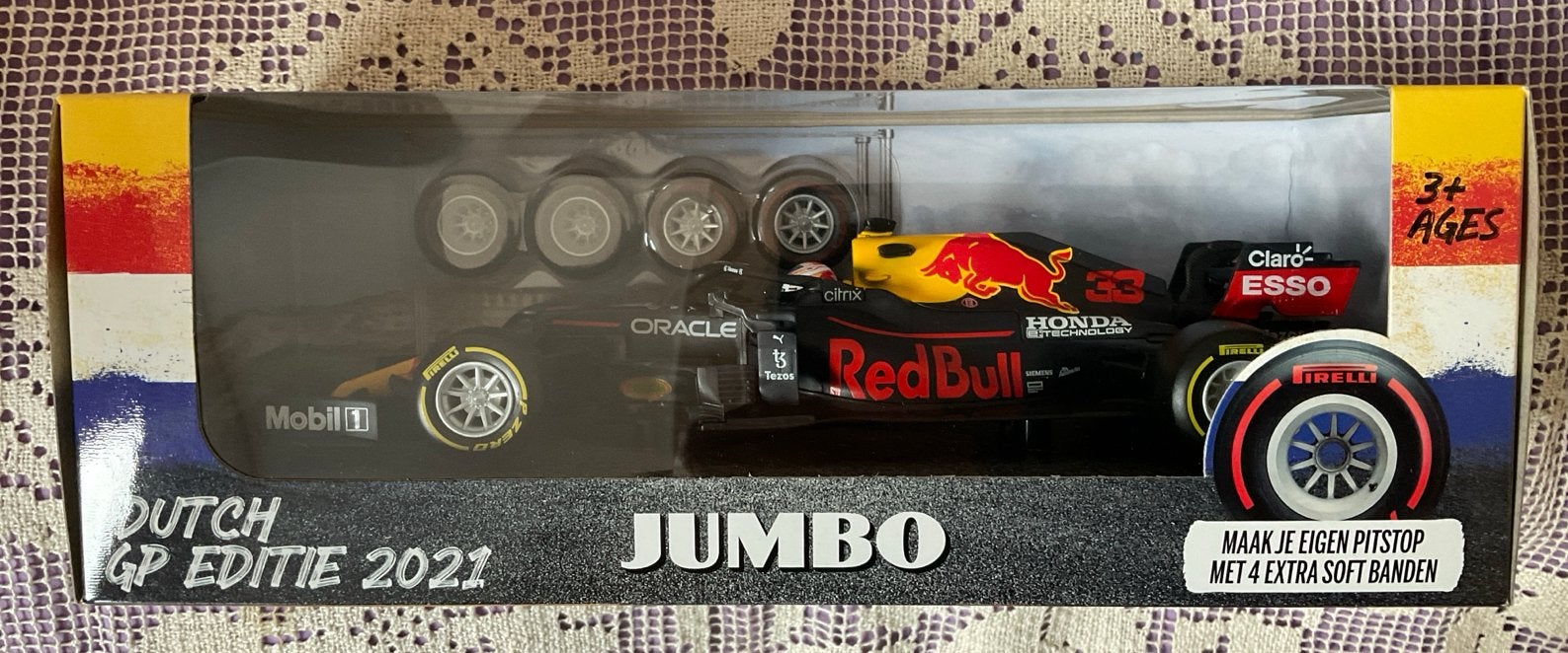 Red Bull Racing RB16B Max Verstappen 2021 Jumbo Editie, Ophalen of Verzenden, Nieuw, Auto, Overige merken