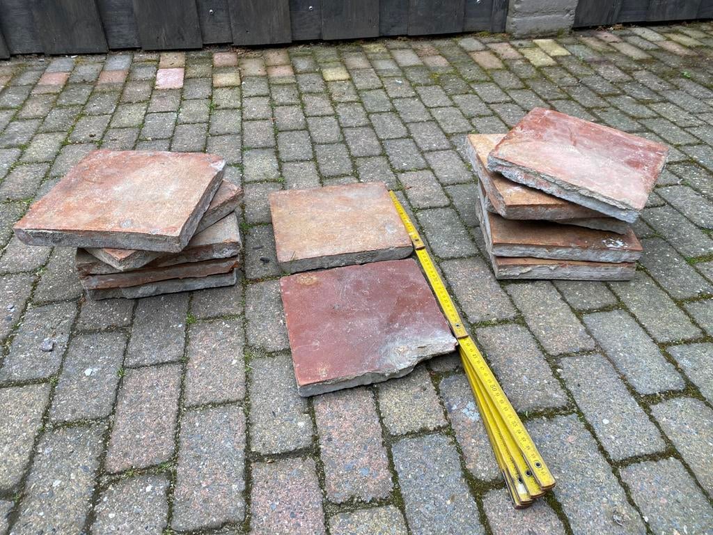 Oude abdijtegels, Tuin en Terras, Tegels en Klinkers, Ophalen of Verzenden, Zo goed als nieuw, Beton, Terrastegels