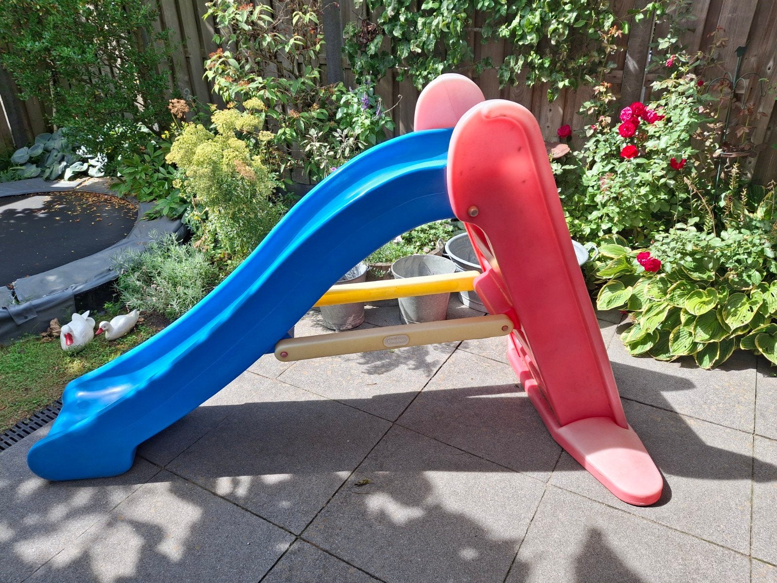 Kinderglijbaan little tikes Blauw en rood, Ophalen, Gebruikt, Glijbaan