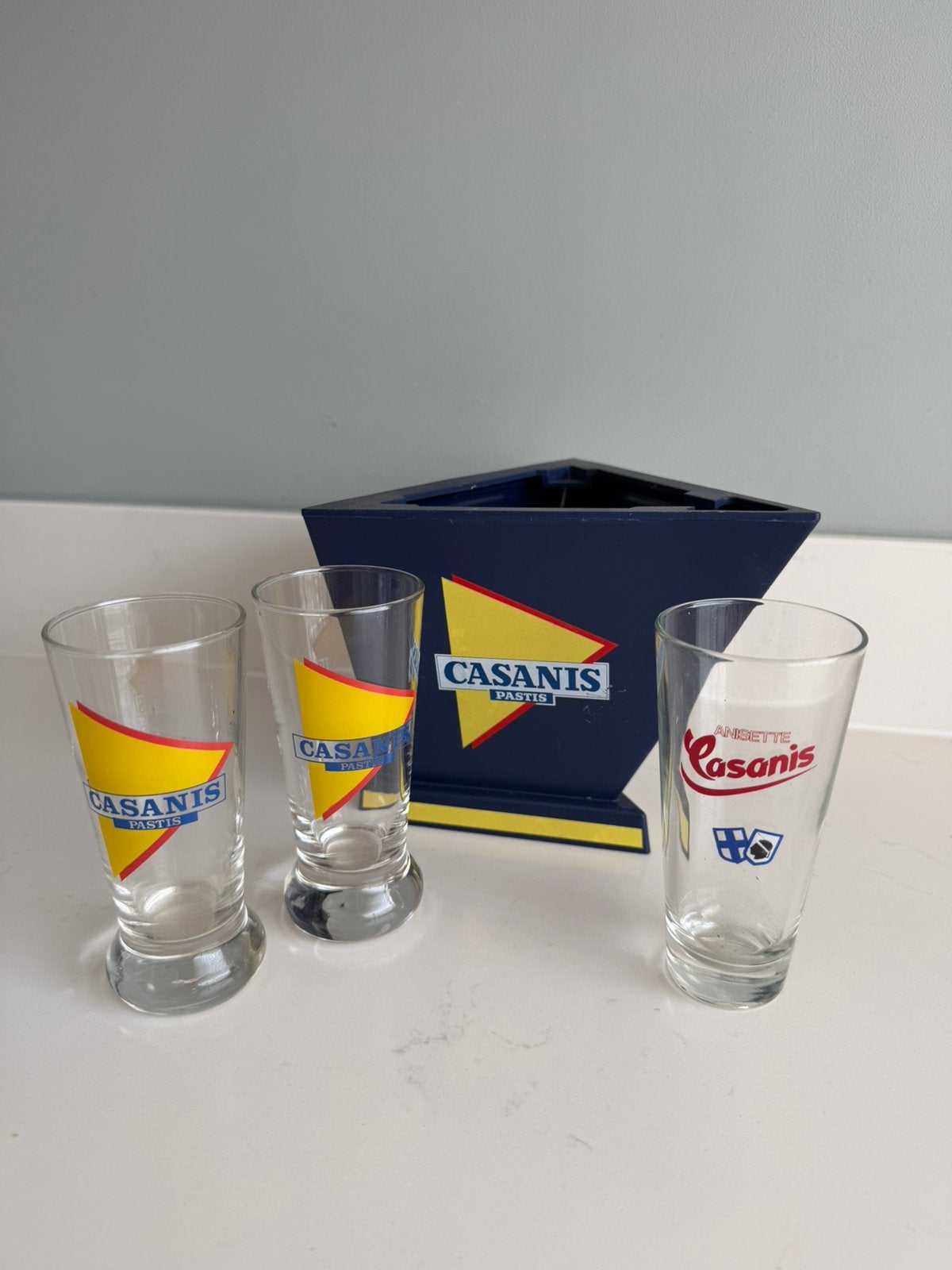 Vintage Casanis Pastis setje, Ophalen of Verzenden, Gebruikt, Gebruiksvoorwerp