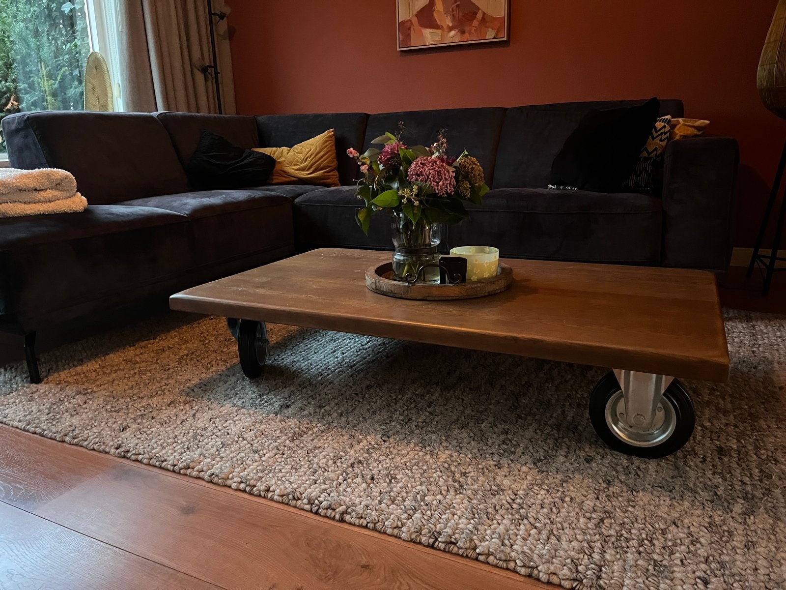 Salontafel, Huis en Inrichting, Ophalen, 100 tot 150 cm, 50 tot 100 cm, Zo goed als nieuw