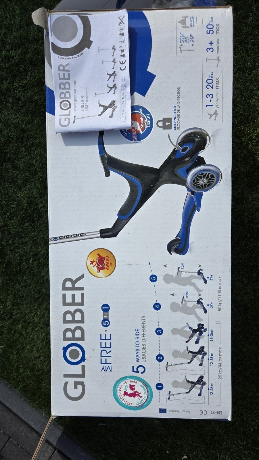 Globber 5-in-1 Loopfiets/Step, Verzenden, Gebruikt, Loopfiets