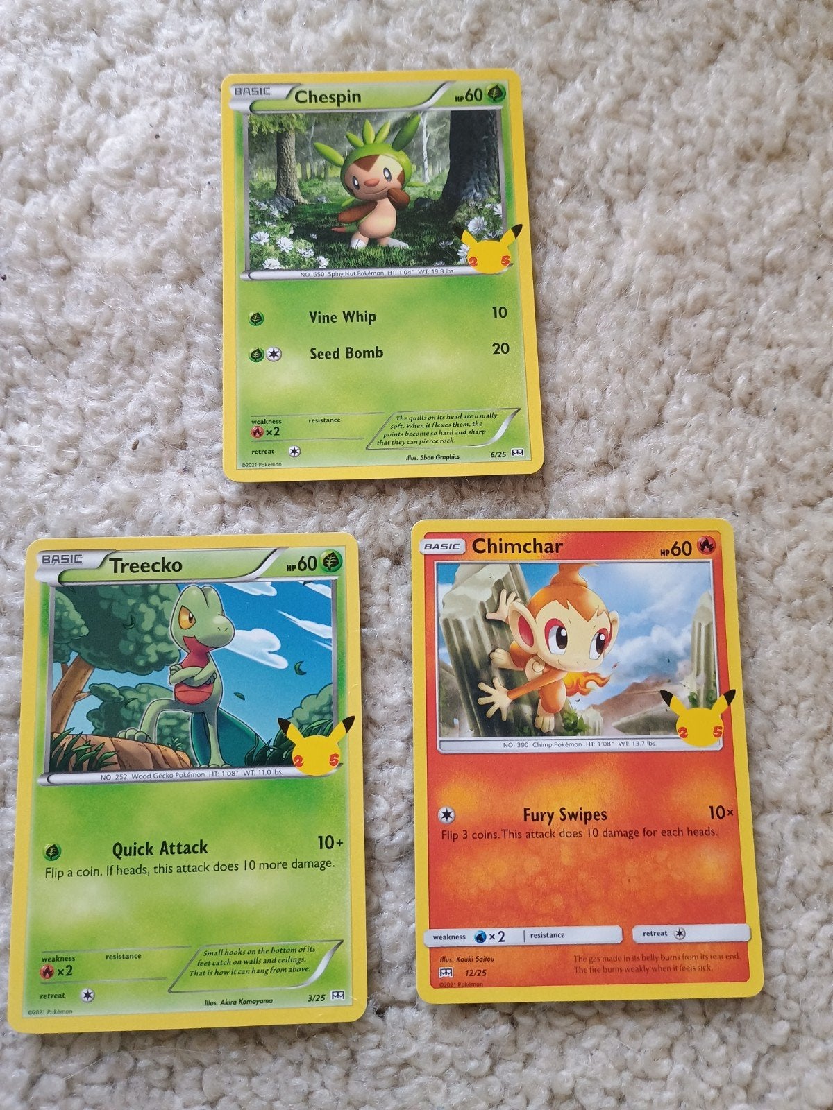 Pokemon kaarten mc Donald's 25th anniversary, Ophalen of Verzenden, Zo goed als nieuw, Meerdere kaarten