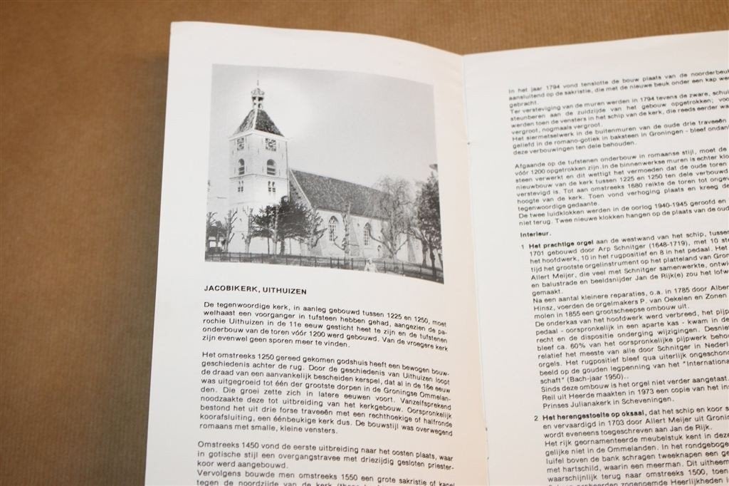 Jacobikerk Uithuizen — Schaars Groninger Kerkboekje, Ophalen of Verzenden, Gelezen