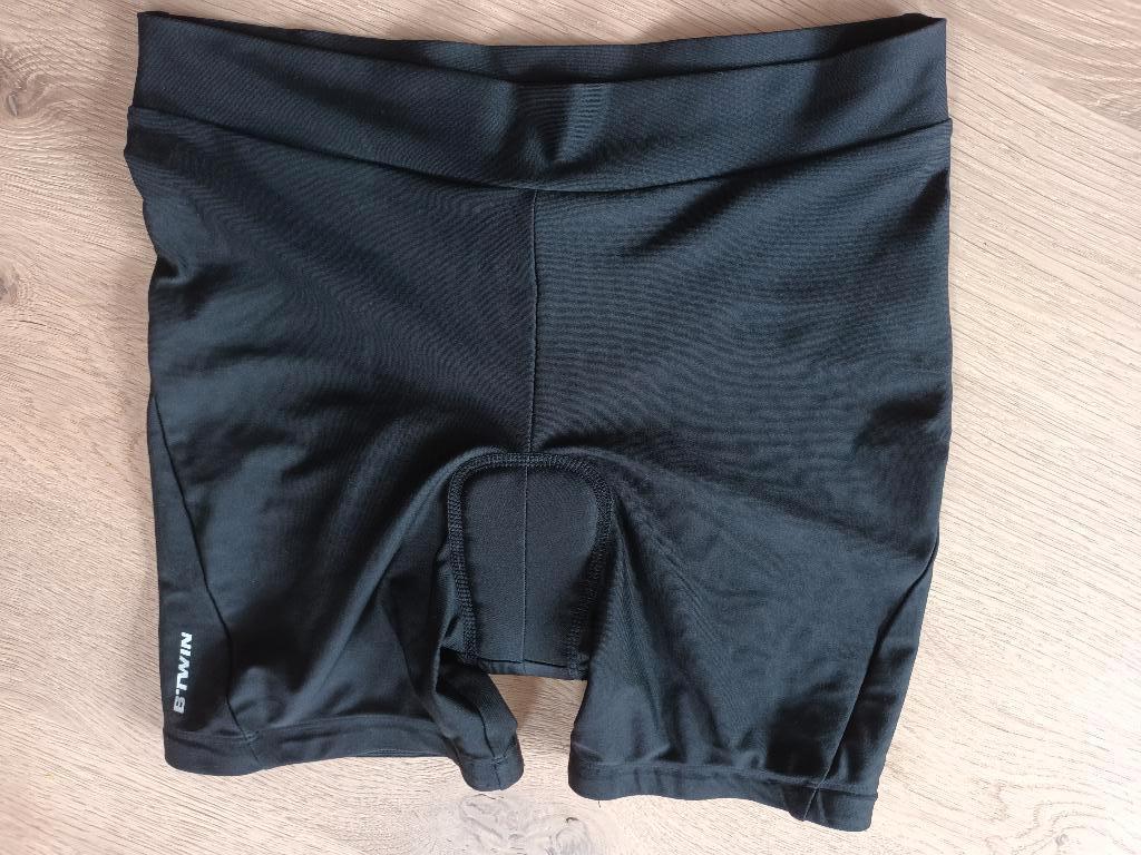Korte fietsbroek fiets broek Oxylane B'TWIN BTWIN maat S, S, Gebruikt, Ophalen of Verzenden, Dames