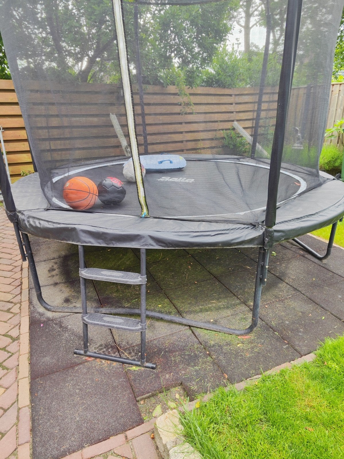 Trampoline 3.05 salta plus nieuwe net, Ophalen, Zo goed als nieuw