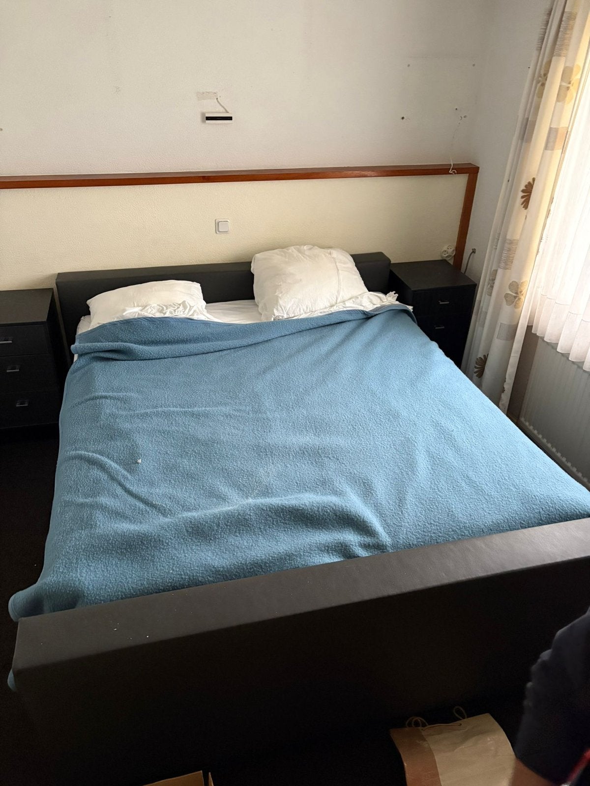 Gratis 2 persoons bed, Ophalen, 90 cm, Eenpersoons, Zo goed als nieuw