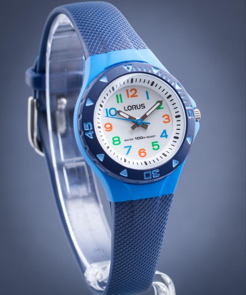 Lorus horloge, blauw, Ophalen of Verzenden, Zo goed als nieuw, Blauw, Jongen of Meisje