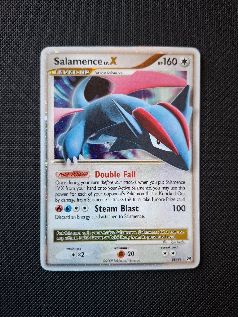 Salamence LV.X #98 - Arceus (AR 98), Ophalen of Verzenden, Gebruikt, Losse kaart, Foil