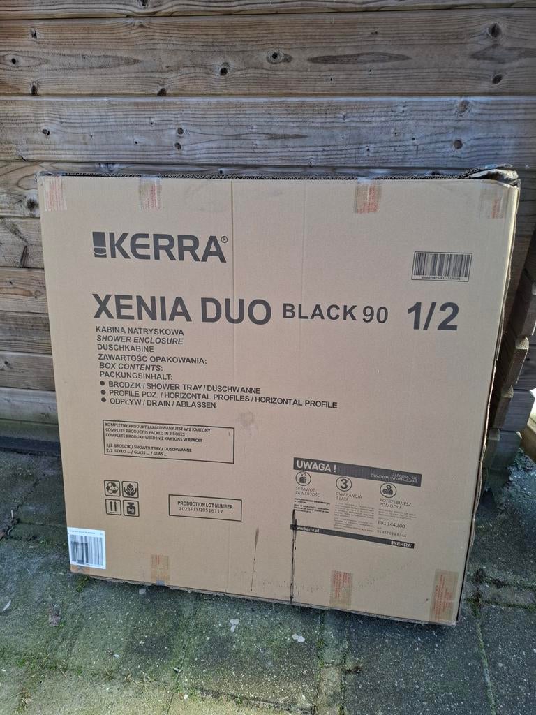 Douchesbak nieuw in doos. afm. 90x90 cm 15 cm hoog, Ophalen, Zo goed als nieuw