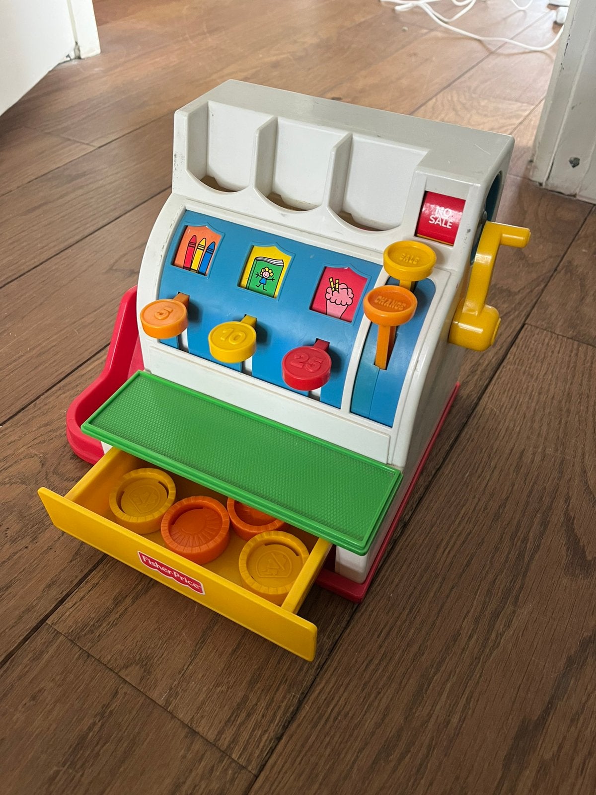 Fisher price kassa - 4 munten, Kinderen en Baby's, Speelgoed | Fisher-Price, Ophalen, Speelset