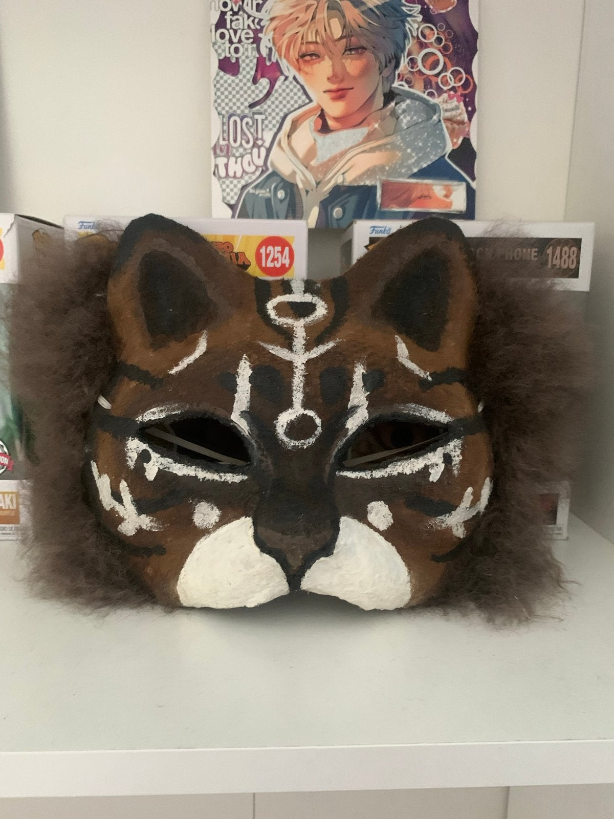 Therian mask ( voor trade ), Verzenden, Gebruikt, Toneelattributen of Onderdelen