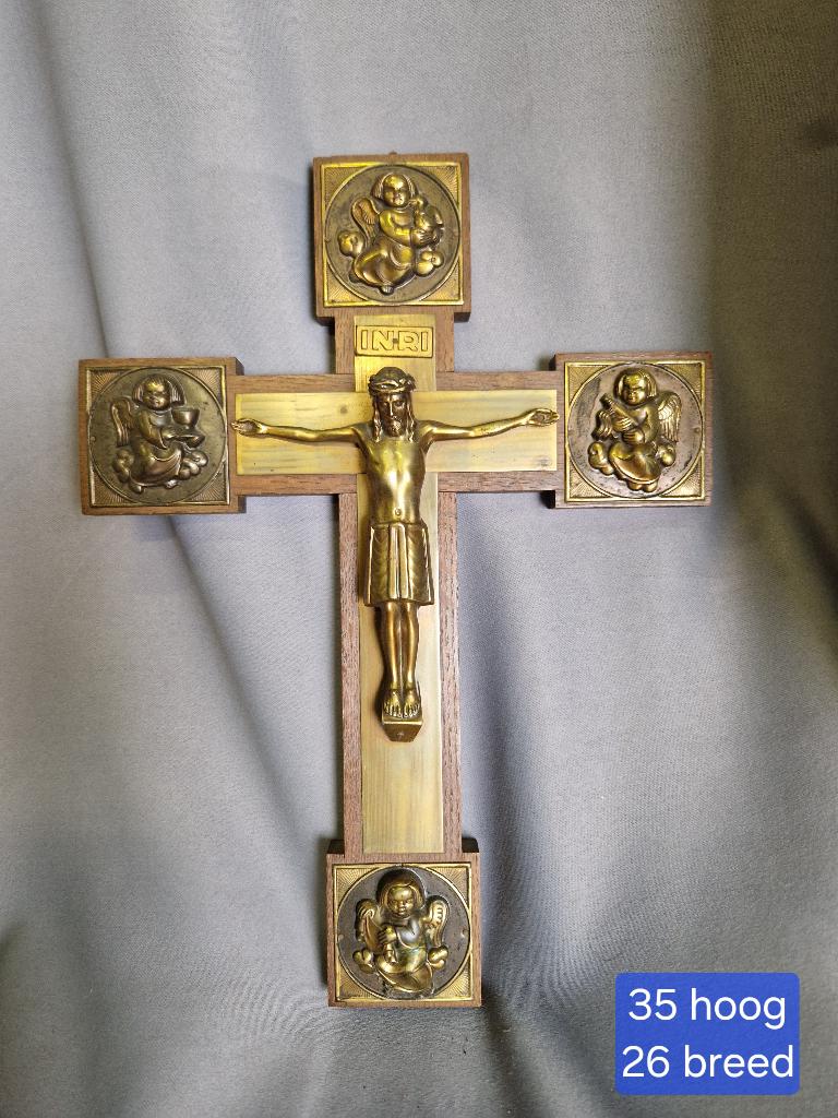 prachtige oude crucifix, Antiek en Kunst, Antiek | Religie, Ophalen of Verzenden