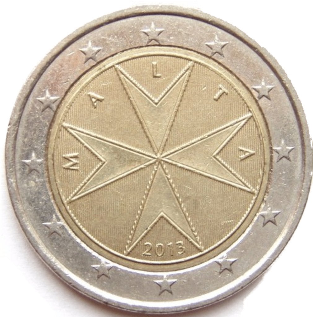 Euromunten, Ophalen of Verzenden, Malta, 2 euro, Losse munt