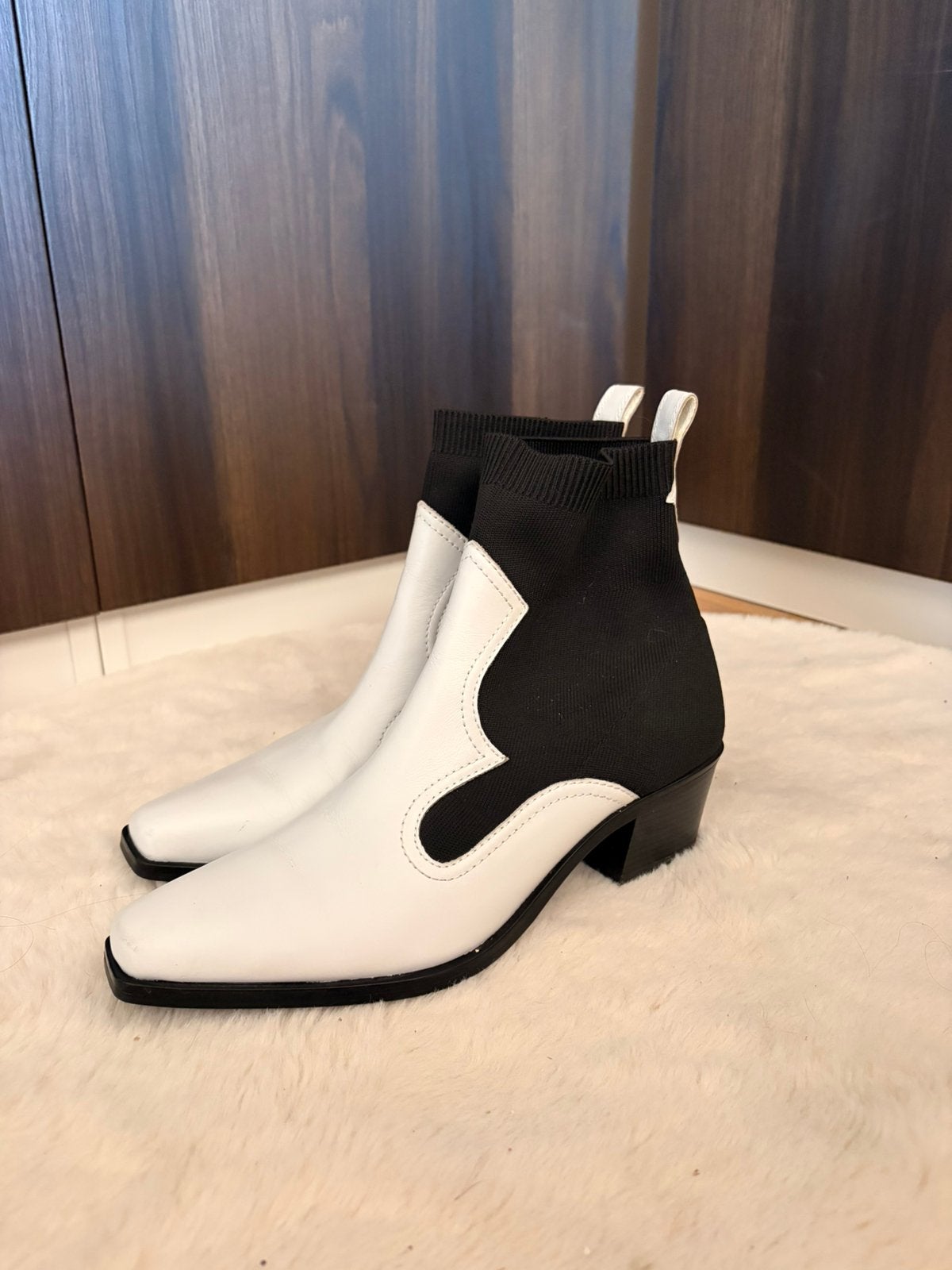 Zara cowboy laarsjes maat 42, Ophalen, Zwart, Lage of Enkellaarzen, Zo goed als nieuw