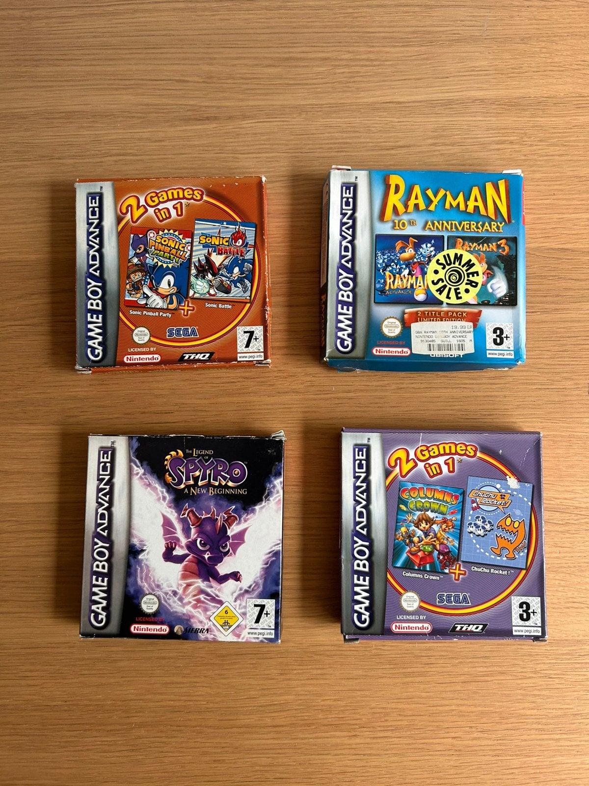 Game Boy Advance spellenbundel (4 stuks CIB), Spelcomputers en Games, Avontuur en Actie, 1 speler, Ophalen of Verzenden, Zo goed als nieuw