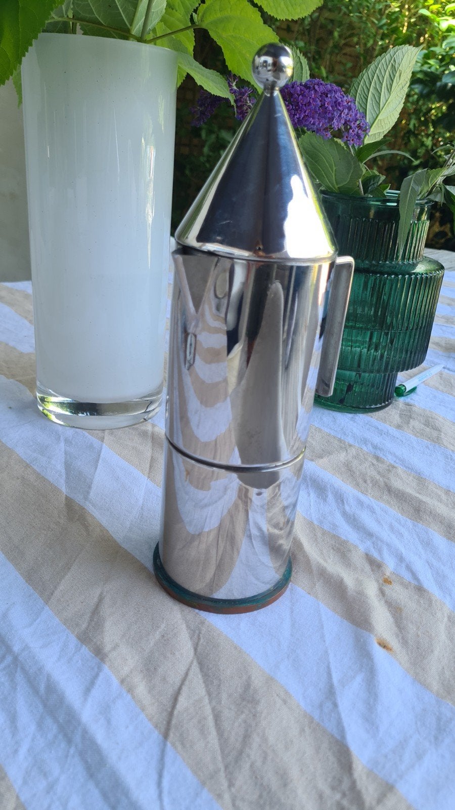 Alessi La Conica Koffiemaker - Design Espresso Pot, Ophalen, Espresso apparaat, Gemalen koffie, Zo goed als nieuw