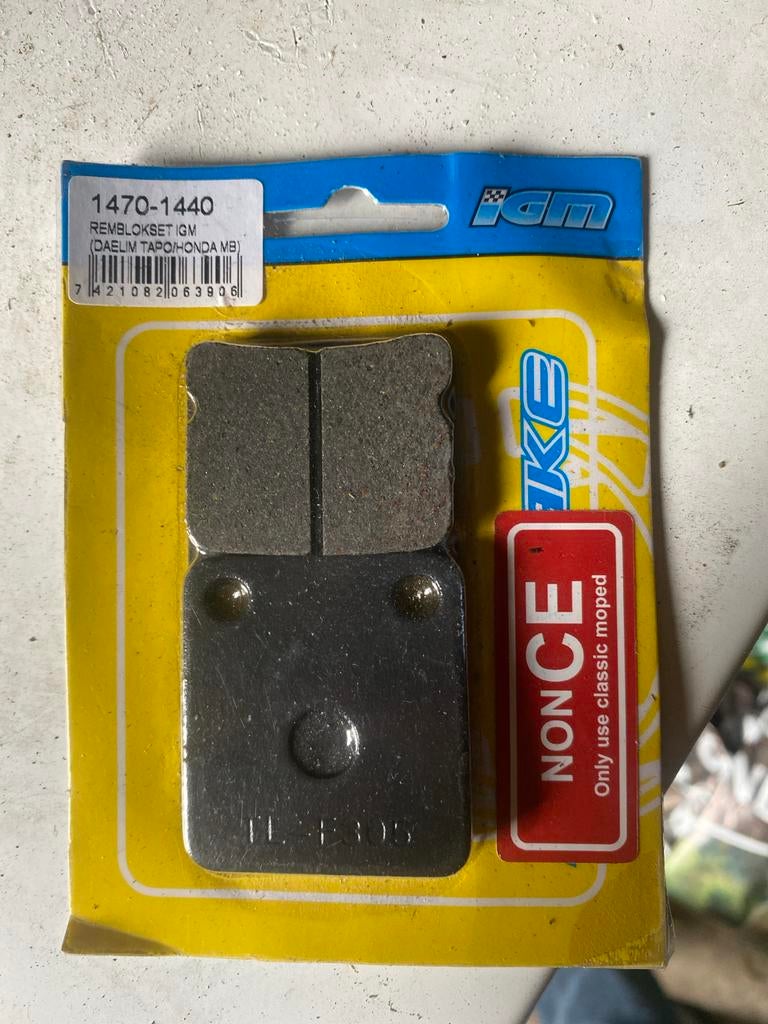 Remblokset IGM voor Daeliem Tapo/Honda MB en GY6 blokken, Ophalen of Verzenden, Nieuw, Overige typen, Honda