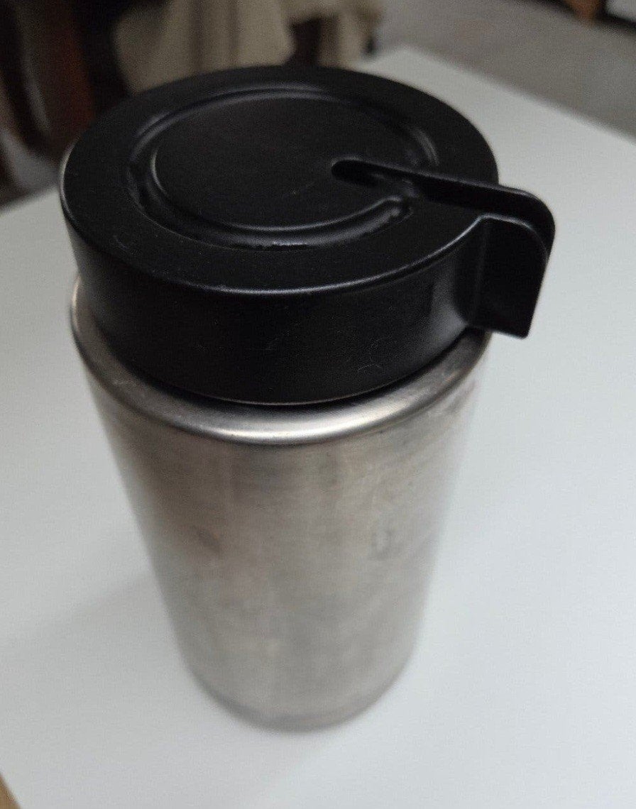1 liter melkkoeler – zwart/chroom, Ophalen of Verzenden, Zo goed als nieuw