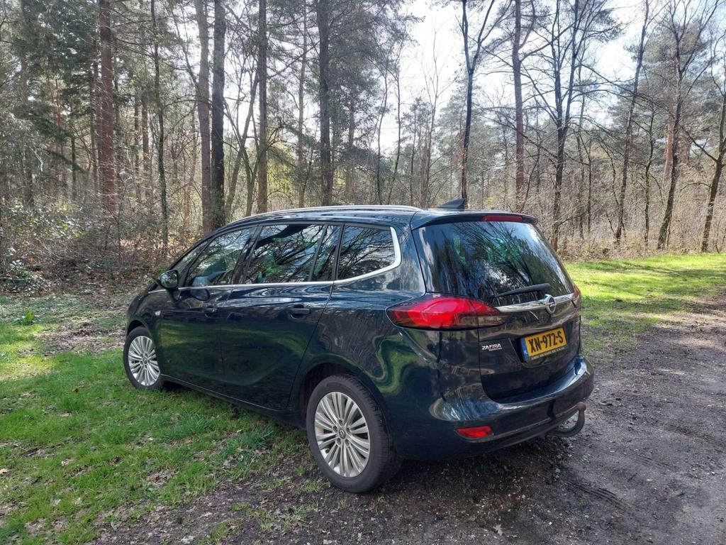 Opel zafira tourer 2016 groen, Auto's, Opel, Automaat, Stoelverwarming, Leder, 103 pk