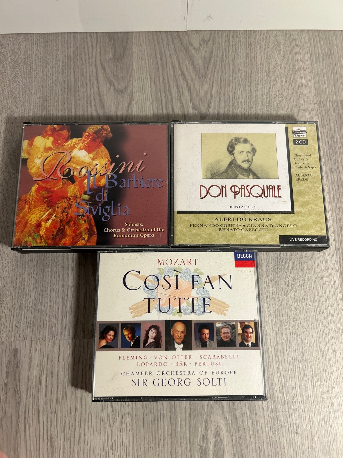 Klassieke Opera CD's: Rossini, Donizetti, Mozart, Cd's en Dvd's, Cd's | Klassiek, Gebruikt, Mozart, Opera of Operette, Ophalen of Verzenden