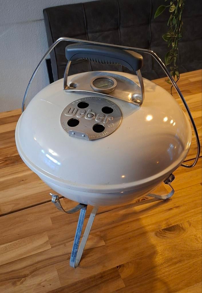 Weber Smokey Joe Premium BBQ in Ivoor kleur 37cm, Ophalen of Verzenden, Gebruikt, Weber