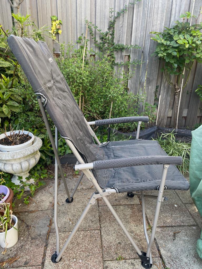 CAMPZ hoge rug vouwstoelen 3 st. NIEUW!, Ophalen, Nieuw, Campingstoel