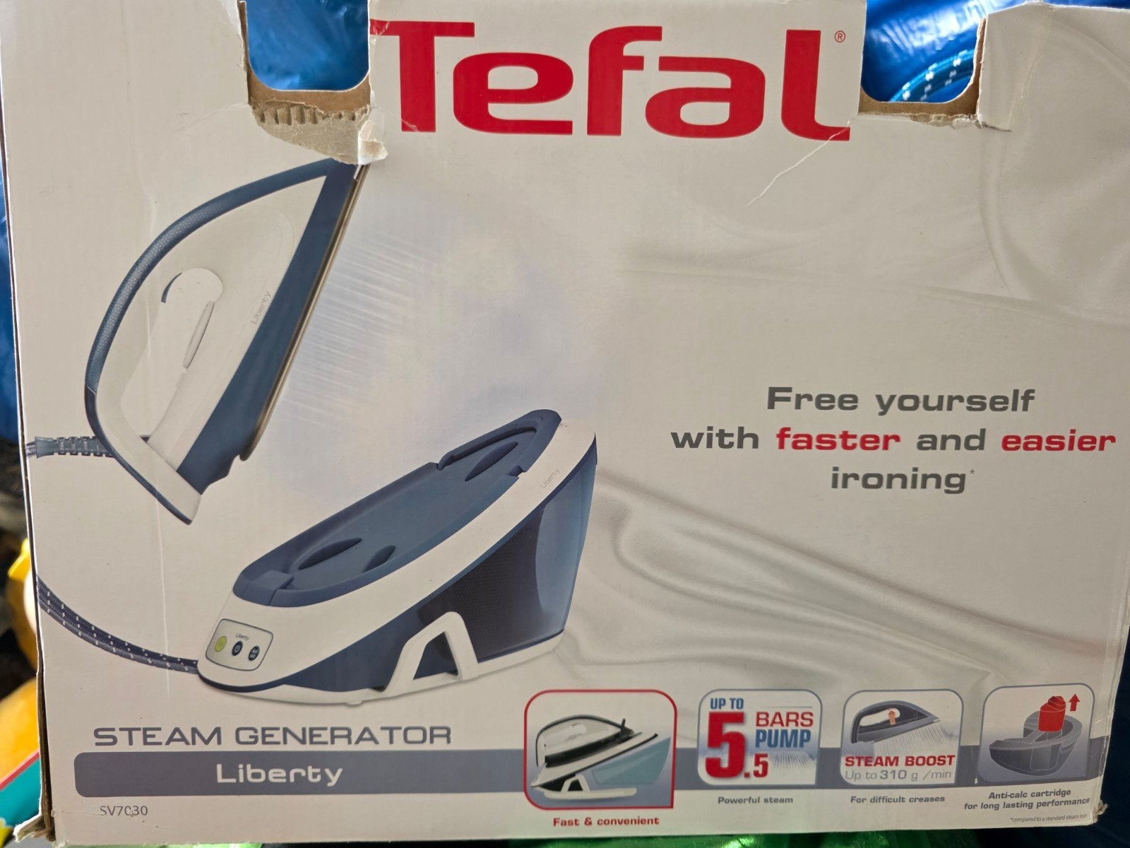 Tefal Liberty Stoomgenerator Strijkijzer - Zo goed als nieuw, Witgoed en Apparatuur, Strijkijzers en Strijkplanken, Ophalen of Verzenden