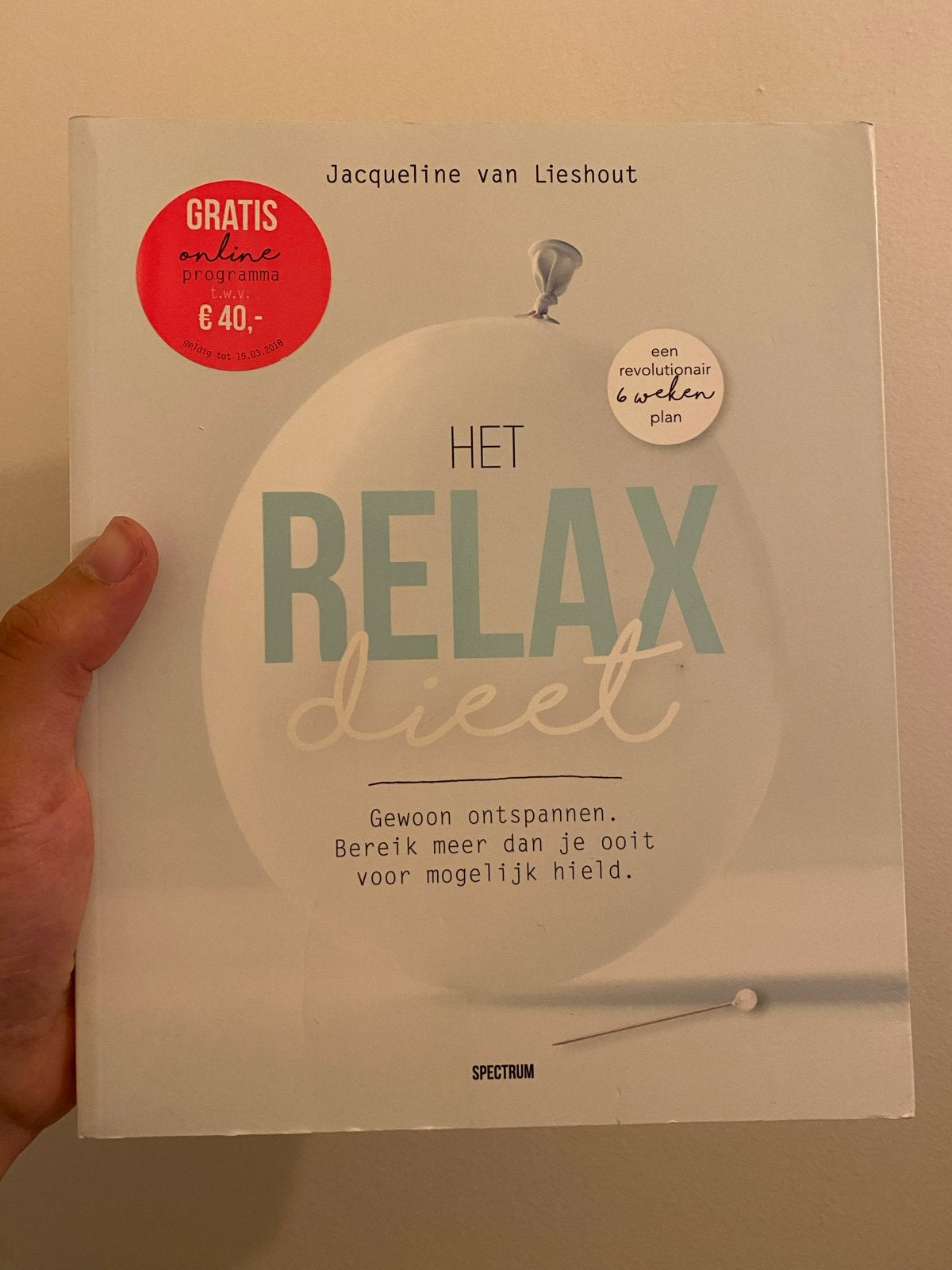 Het Relax Dieet - Jacqueline van Lieshout, Ophalen of Verzenden, Zo goed als nieuw, Dieet en Voeding