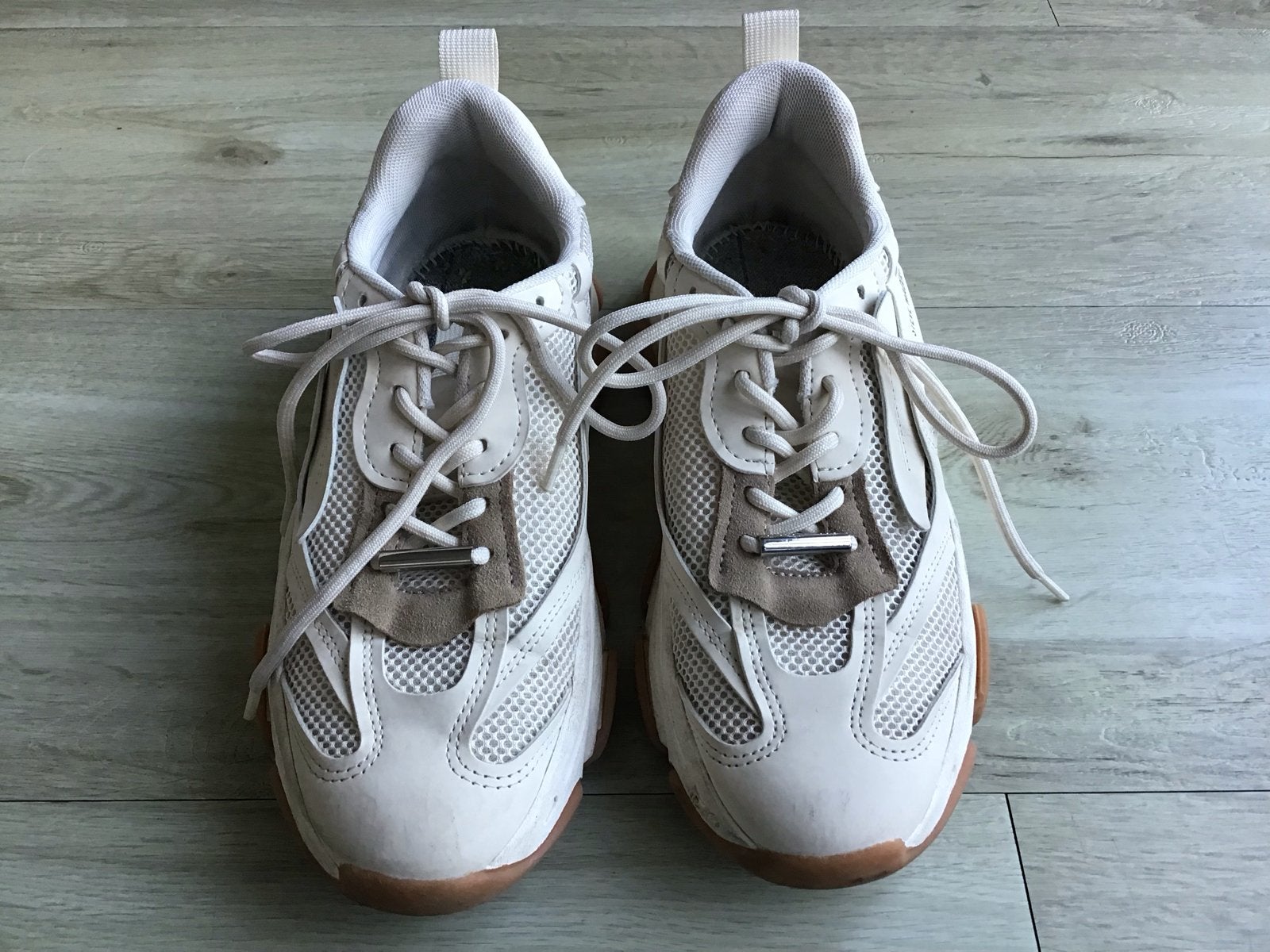 Steve Madden Sneakers - Beige/Wit - Maat 42, Ophalen of Verzenden, Gedragen, Beige, Sneakers of Gympen