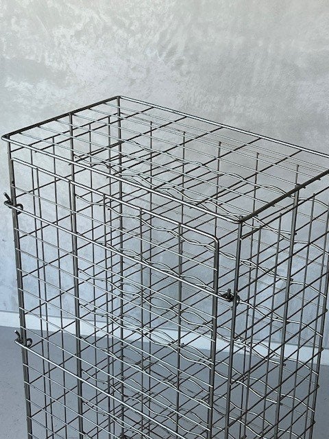 Vintage wijnrek draadstaal flessenrek retro wijnhouder 1960s, Ophalen, Gebruikt, ., .