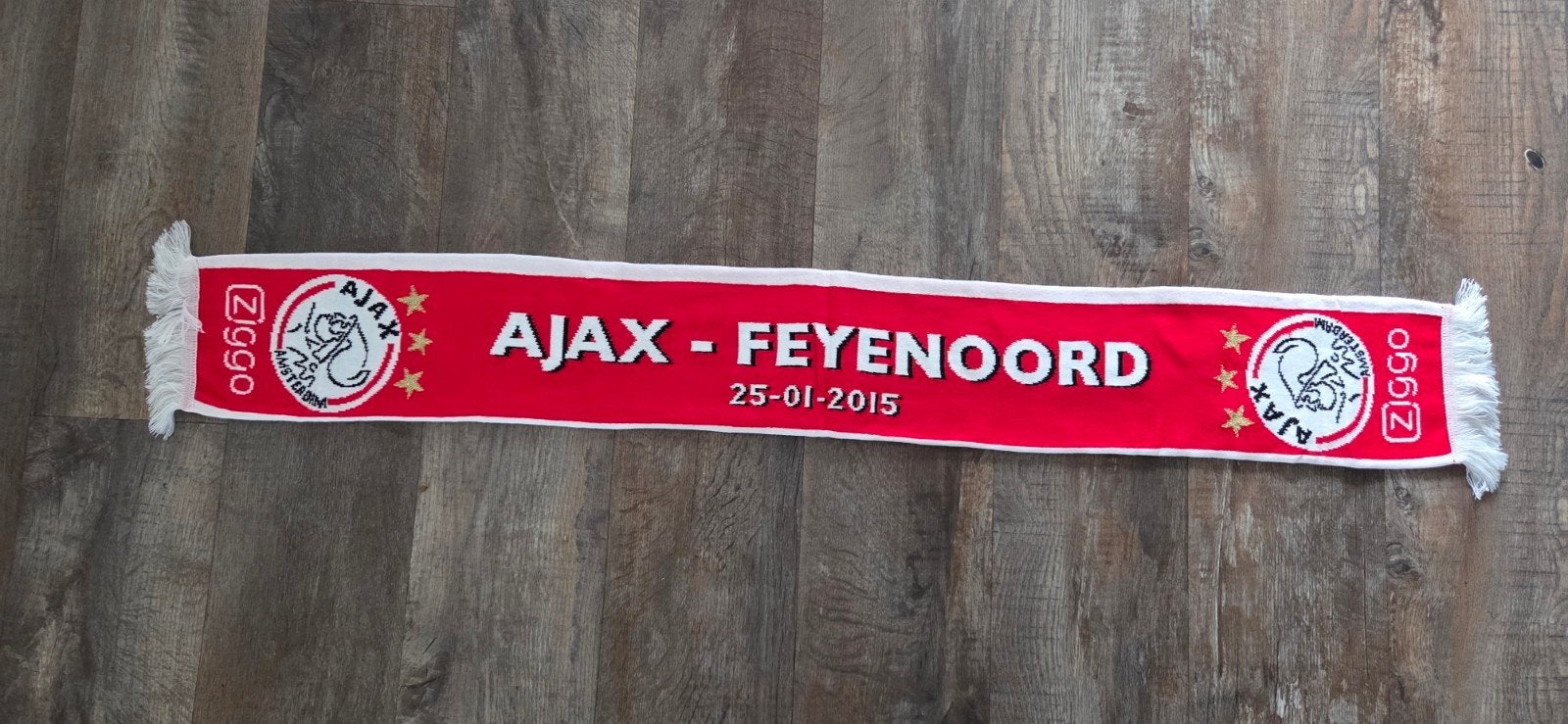 Sjaal Ajax - Feyenoord, Ophalen of Verzenden, Zo goed als nieuw, Ajax, Vaantje of Sjaal