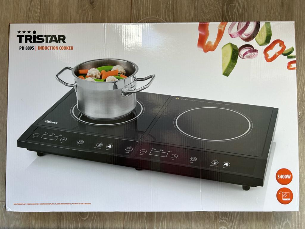 NIEUW Inductie 2 pits-kookplaat TRISTAR 3400W, 3 kookzones of minder, Ophalen of Verzenden, Zo goed als nieuw, Inductie