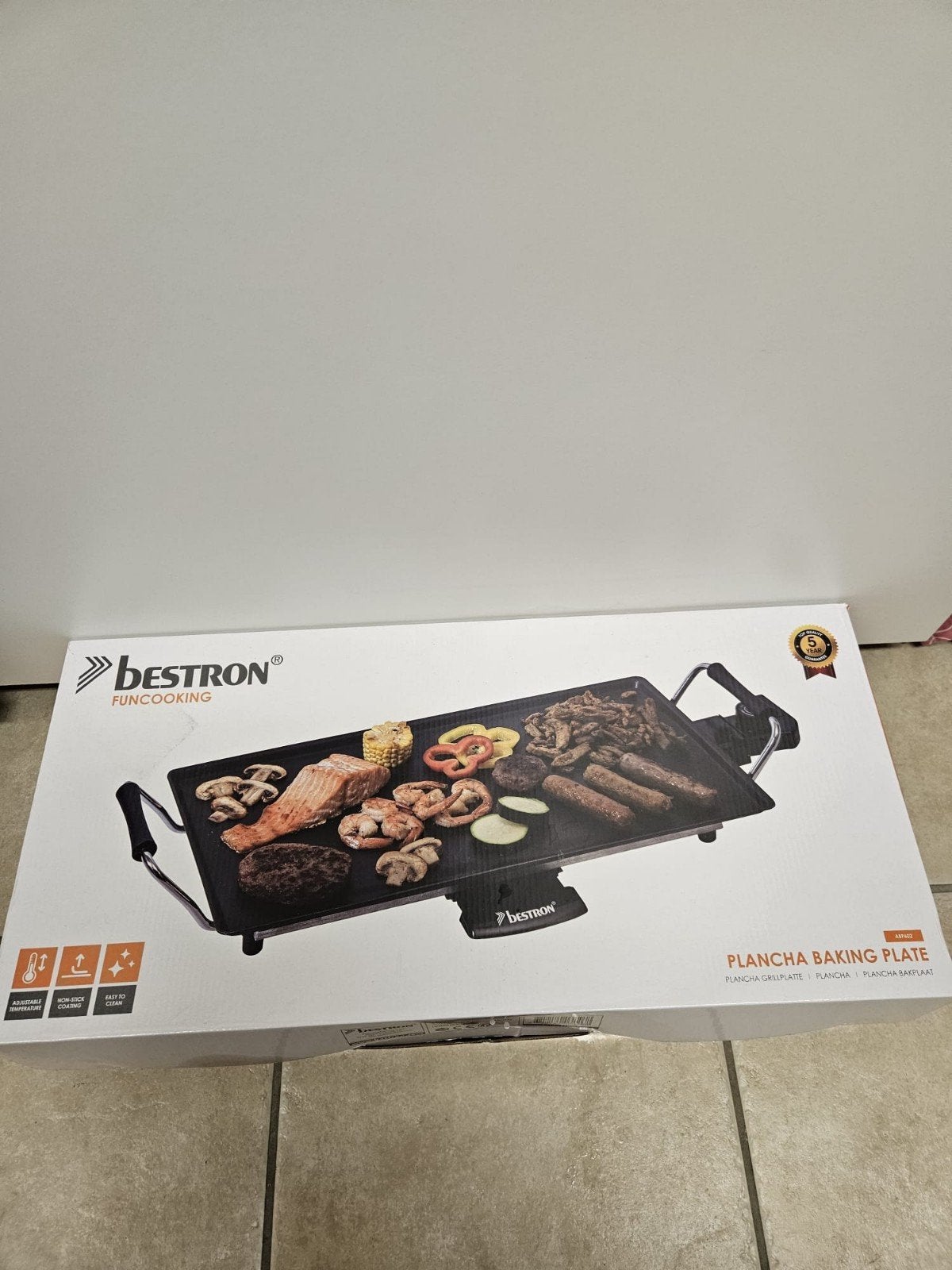 Bestron Fun Cooking Plancha Bakplaat Grillplaat nieuw, Ophalen of Verzenden, Nieuw, Tafelgrill