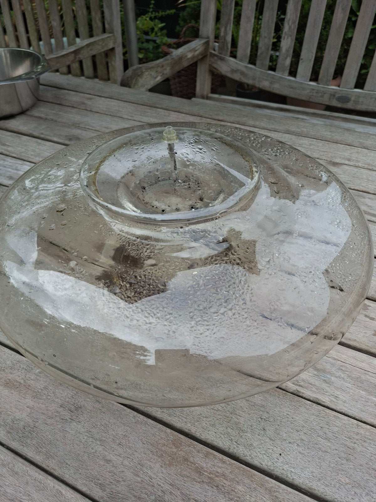 glazen olielamp ,ook als bloemenvaas te gebruiken, Antiek en Kunst, Ophalen