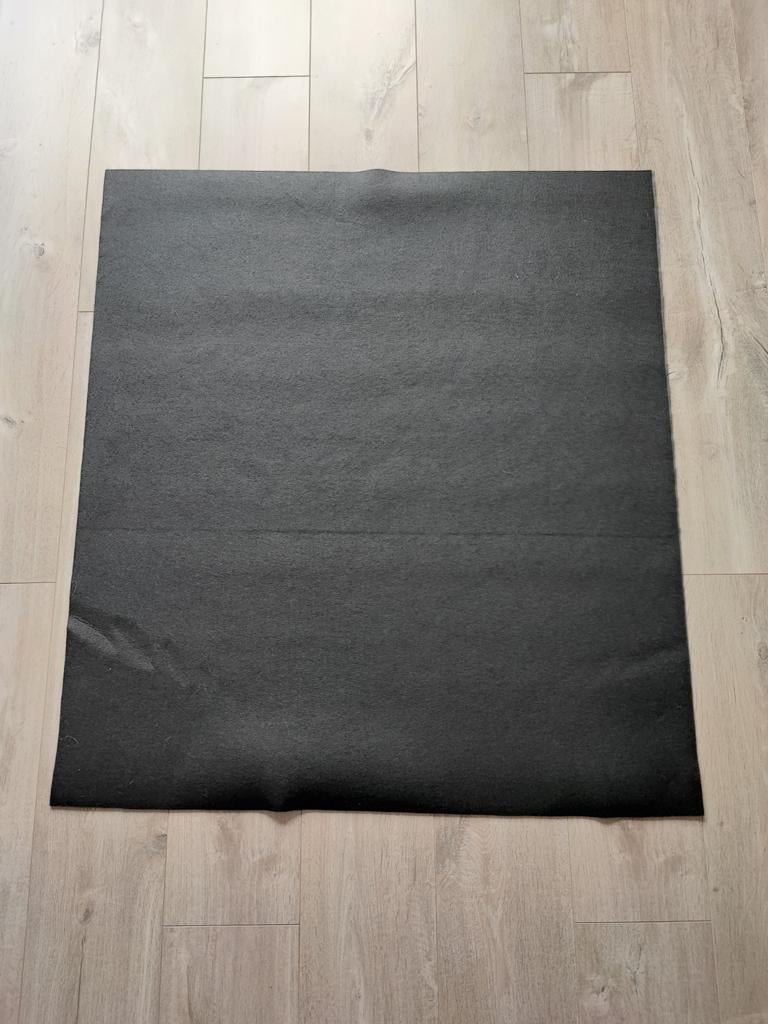 Zwart vilt, Hobby en Vrije tijd, Vilt, Gebruikt, Los Vilt, Ophalen of Verzenden