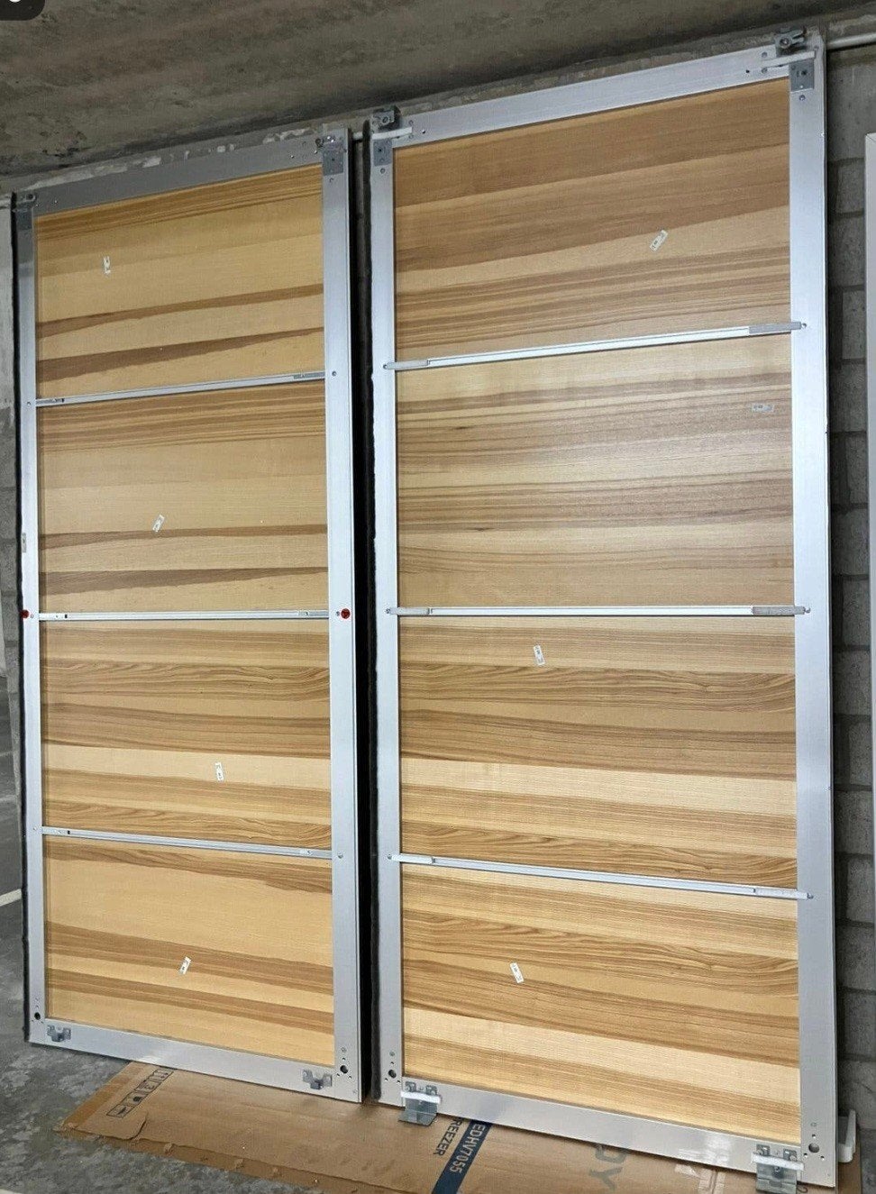 Pax Schuifdeuren voor pax kast - Hout en Slangenprint, 200 cm of meer, Zo goed als nieuw, Overige houtsoorten, Met deur(en)