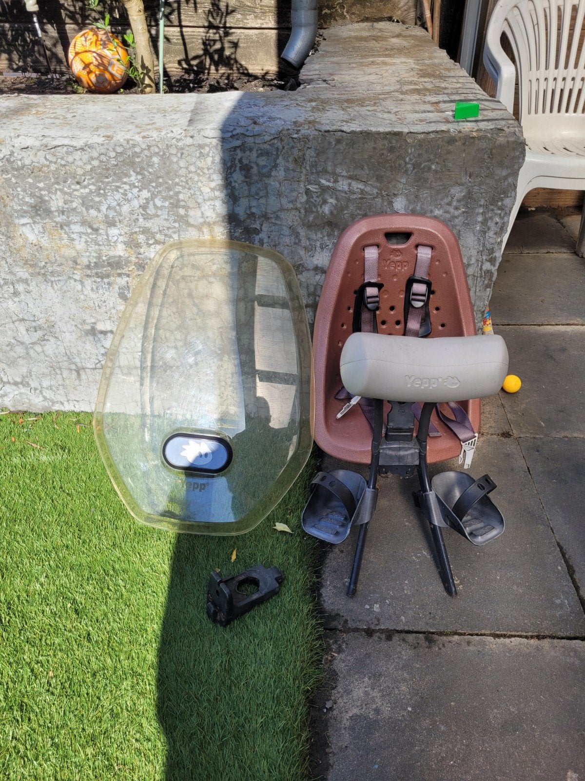 Thule yepp mini voorzitje met windscherm, Ophalen, Voorzitje, Thule Yepp, 0 t/m 13 kg