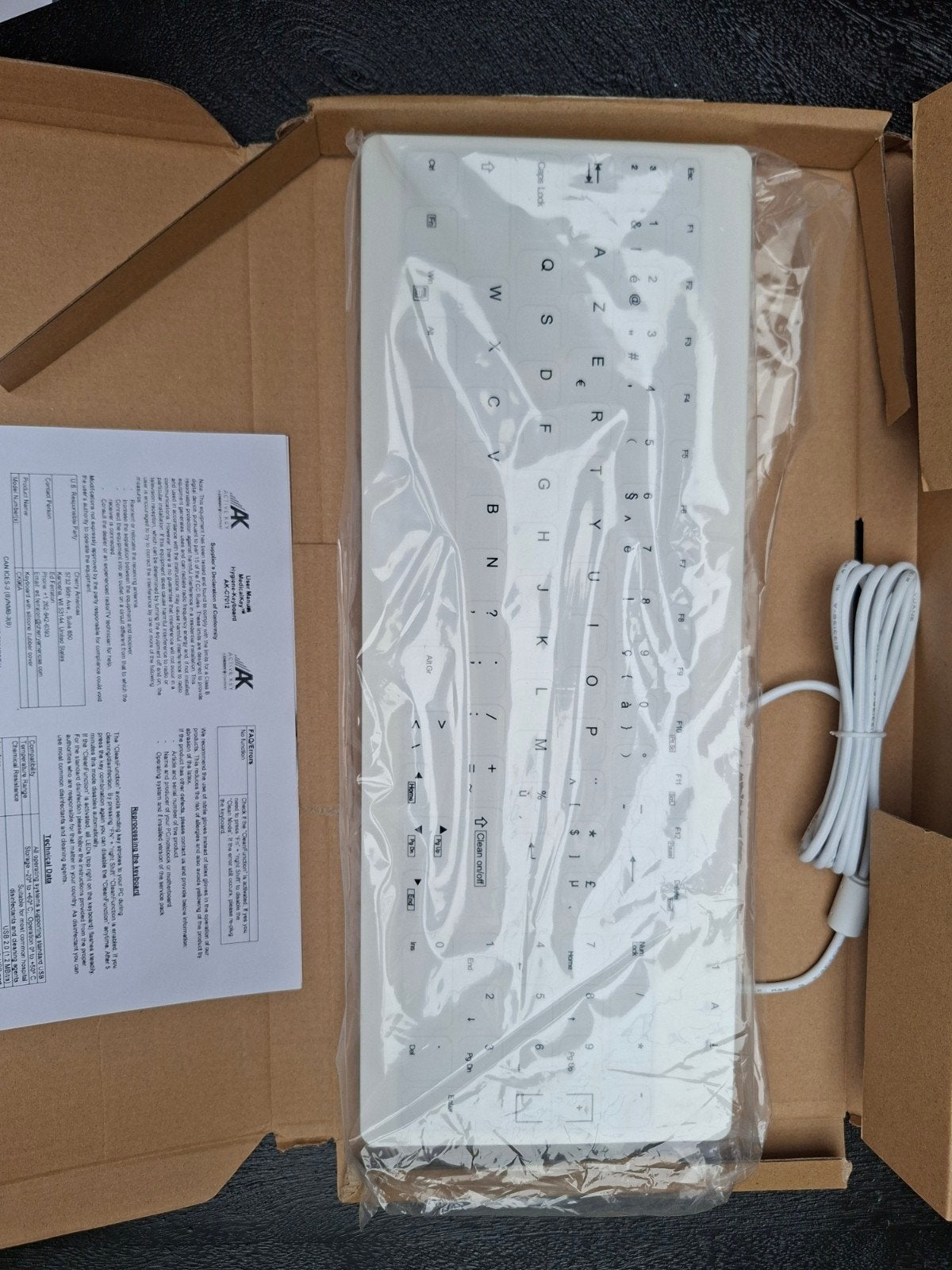 active key toetsenbord AK-C7012F, Ophalen of Verzenden, Azerty, Nieuw, Active key cherry