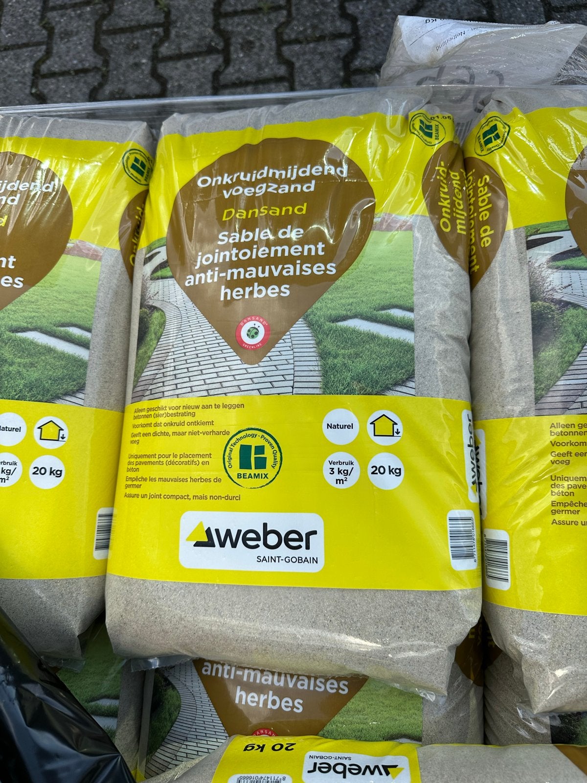 Weber Dansand Voegzand 20kg Natuurlijk Onkruidmijdend, Tuin en Terras, Zand, Ophalen, Nieuw, Voegzand