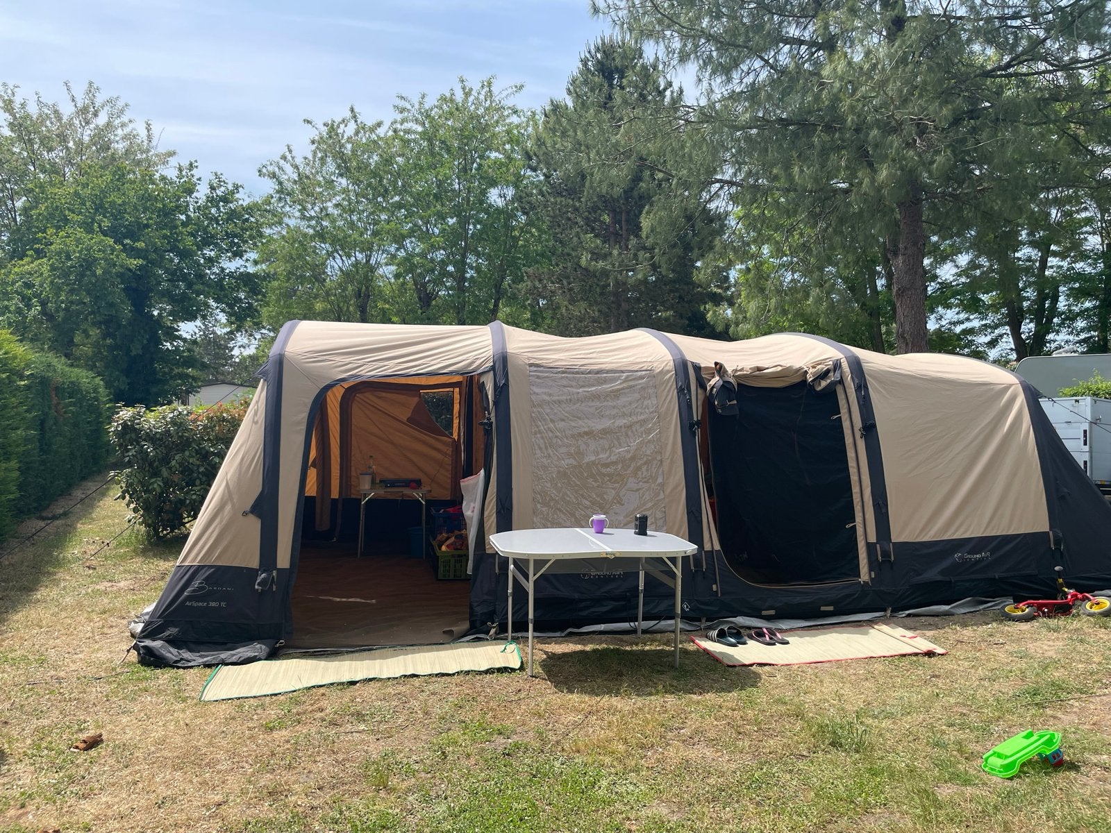 Bardani Airspace 380 TC Opblaasbare Tunnel Tent, Ophalen, Zo goed als nieuw, Tot en met 5