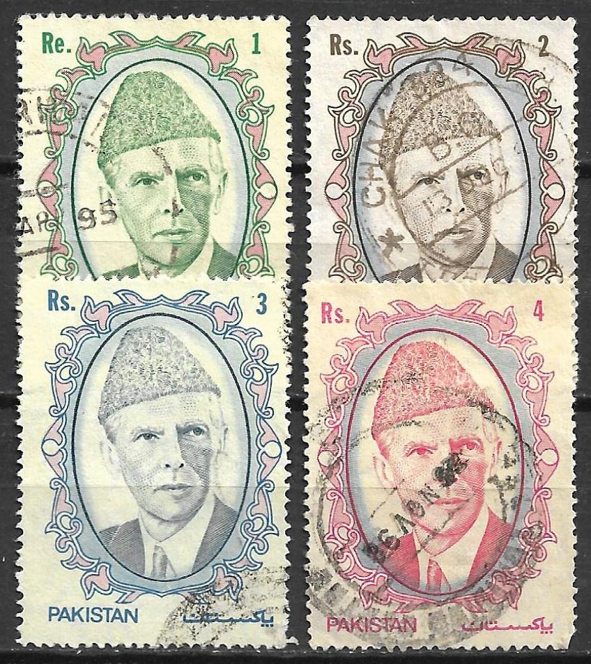 Pakistan 1989 Leider Mohammed Ali Jinnah stichter Pakistan, Verzenden, Gestempeld, Zuid-Azië
