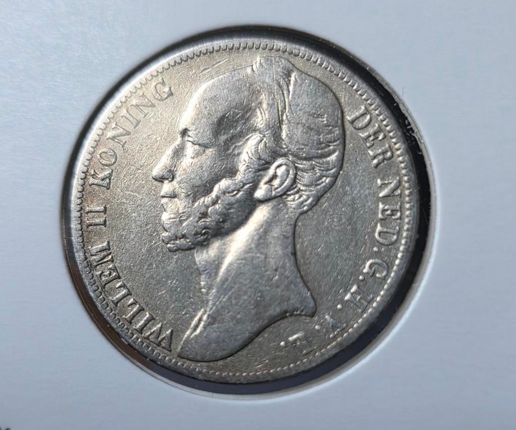 1 gulden 1845 Nederland, 1 gulden, Verzenden, Zilver, Losse munt