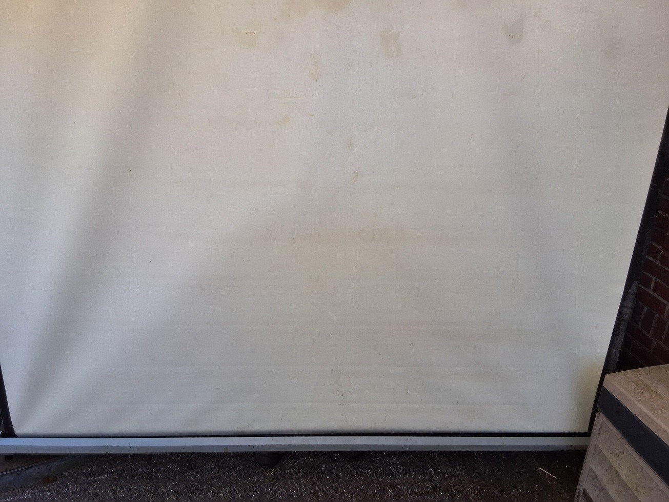 Da-Lite Diascherm - 220cm breed - Wandmontage, Ophalen, Handmatig, Gebruikt