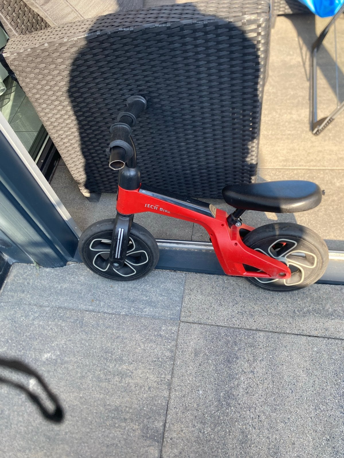 Rode loopfiets voor kinderen - IECH BIKE, Ophalen, Gebruikt, Minder dan 16 inch
