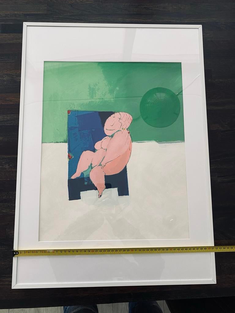 Ingelijste kunstprint: Blote vrouw, moderne stijl, Antiek en Kunst, Ophalen