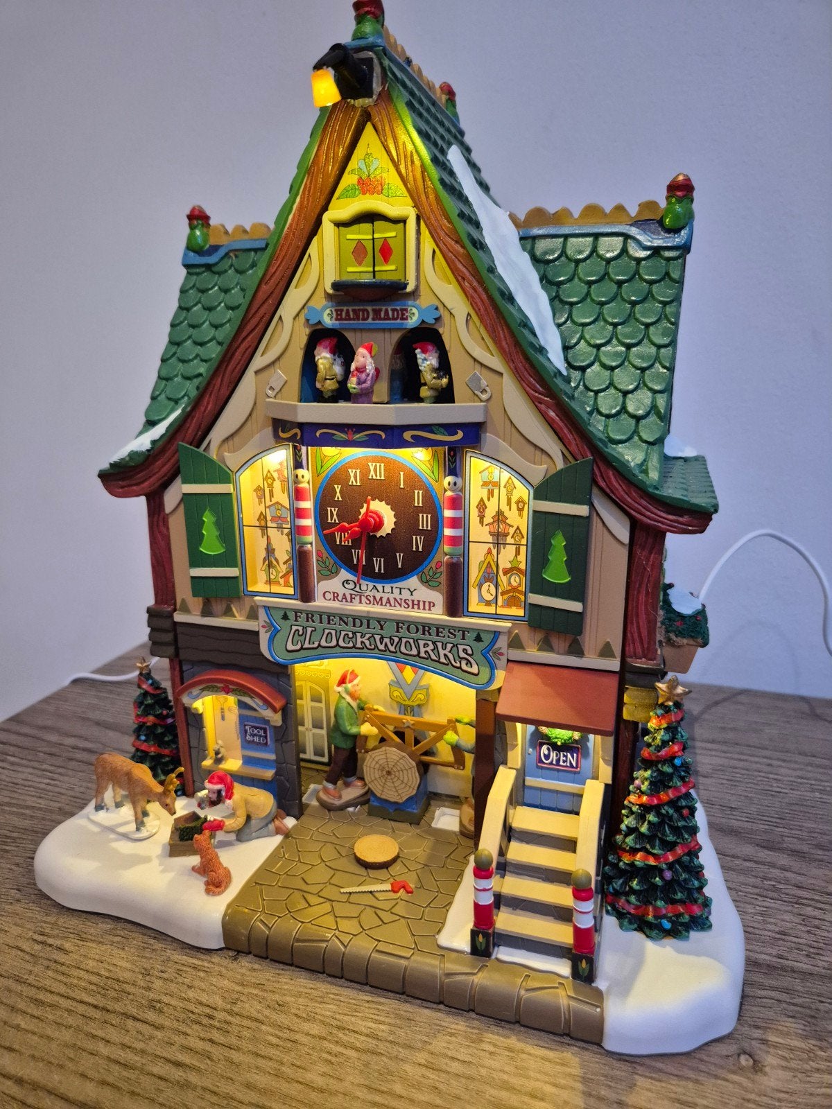 Lemax friendly forest cloxkwork voor kerstdorp, Ophalen of Verzenden, Nieuw
