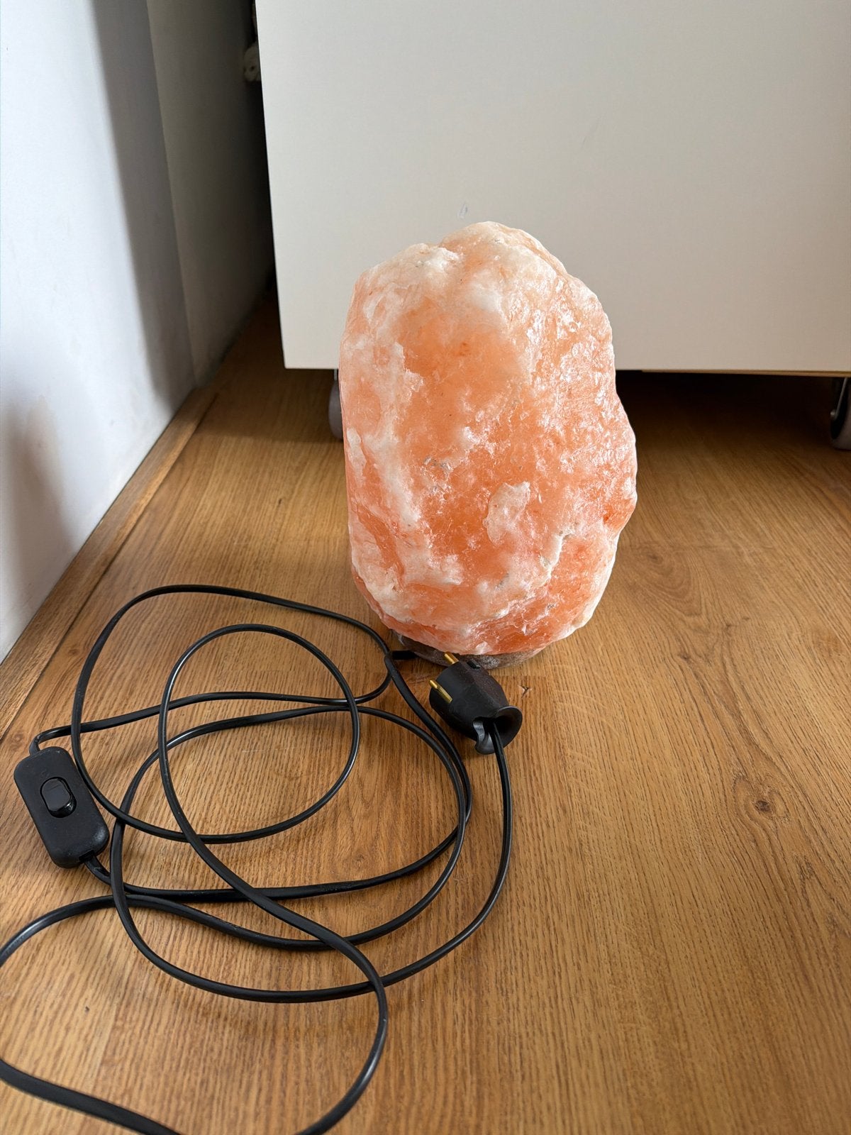 Grote zoutlamp, 25 cm hoog, sfeervolle verlichting, Overige merken, Gebruikt, E14 (klein), Oranje
