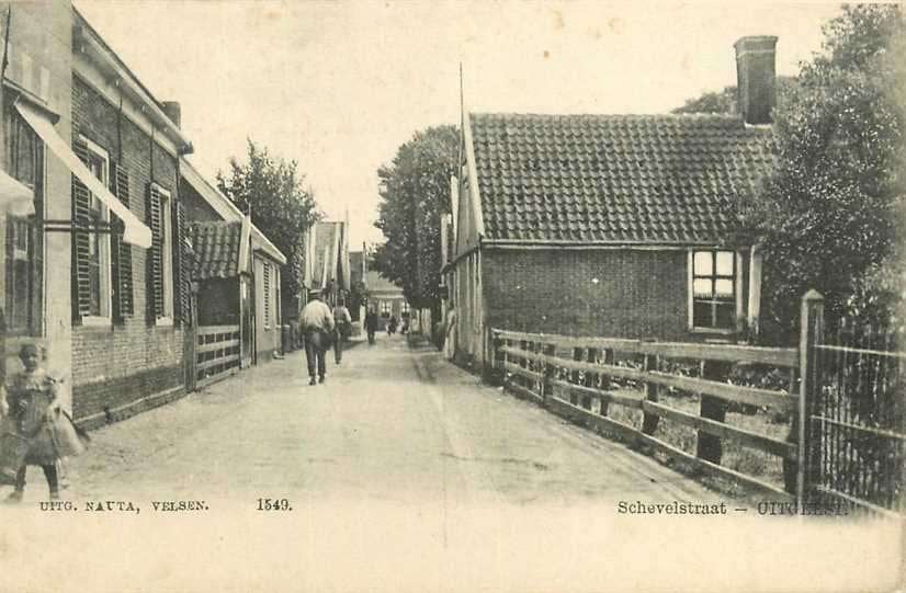 300-011-027 Uitgeest Schevelstraat, Verzamelen, Ansichtkaarten | Nederland, Verzenden, Voor 1920, Noord-Holland