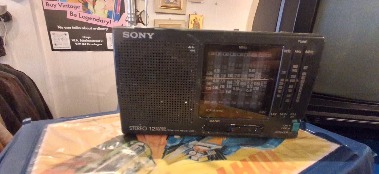 Sony ICF-SW1E Stereo 12 Band Wereldontvanger Radio, Gebruikt, 1-7-1 Konan, Minato-ku, Tokyo 108-0075, Japan, Ophalen of Verzenden